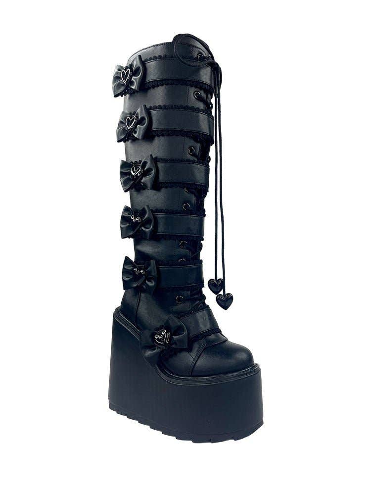 YRU Shoes - Wholesale Boots – Women’s - DUNE ELISSA BAT - BLACK