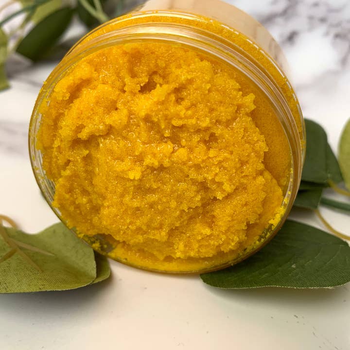 Mellow Melanin LLC - Wholesale Body Scrub/Exfoliant - Turmeric and Manuka Honey Brightening Body Scrub