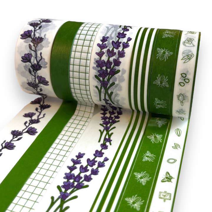 7pc 10m Gardener's Washi Tape Crafting and Scrapbooking Set for wholesale by Seattle Seed Co.