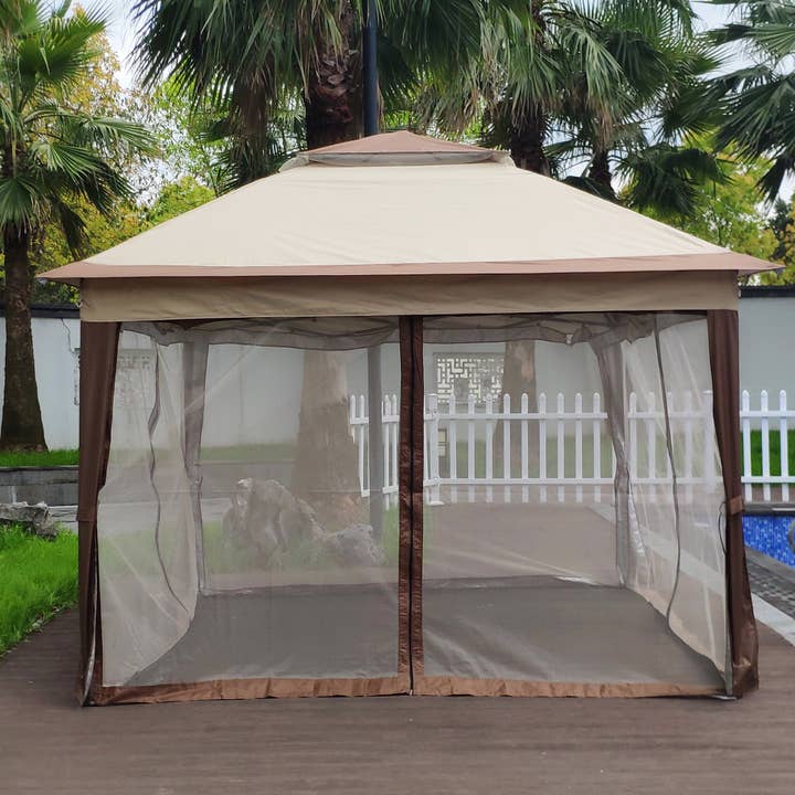 39F Inc. - Wholesale Tent - 11x11 Ft Outdoor Pop-Up Gazebo Canopy with Removable Netting9