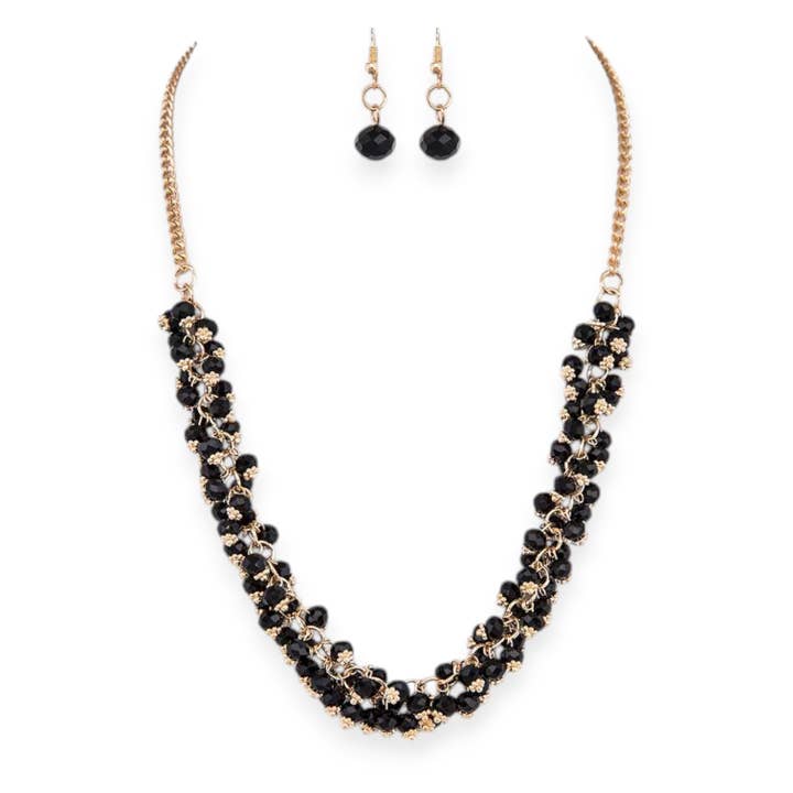 Fringe Beads Necklace Set for wholesale by LA Jewelry Plaza