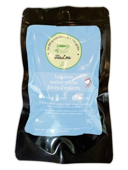 Infusión de melón y melocotón Children's Dreams - bolsa para venta al por mayor de Tealou