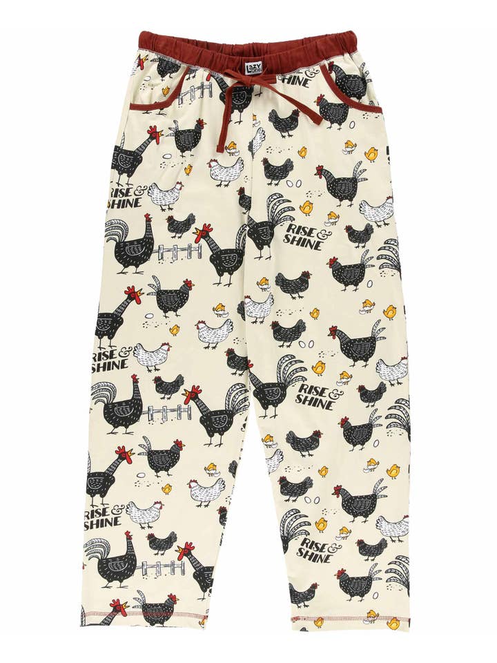 Lazy One - Vente Bas de pyjama – femme - Pantalon de pyjama pour femme Rise & Shine Chicken