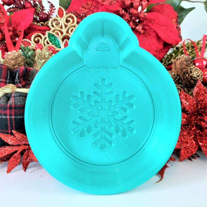 Moule à bombe de bain en forme de flocons de neige de Noël - Moule imprimé 3D pour la vente par Ocean Moulds
