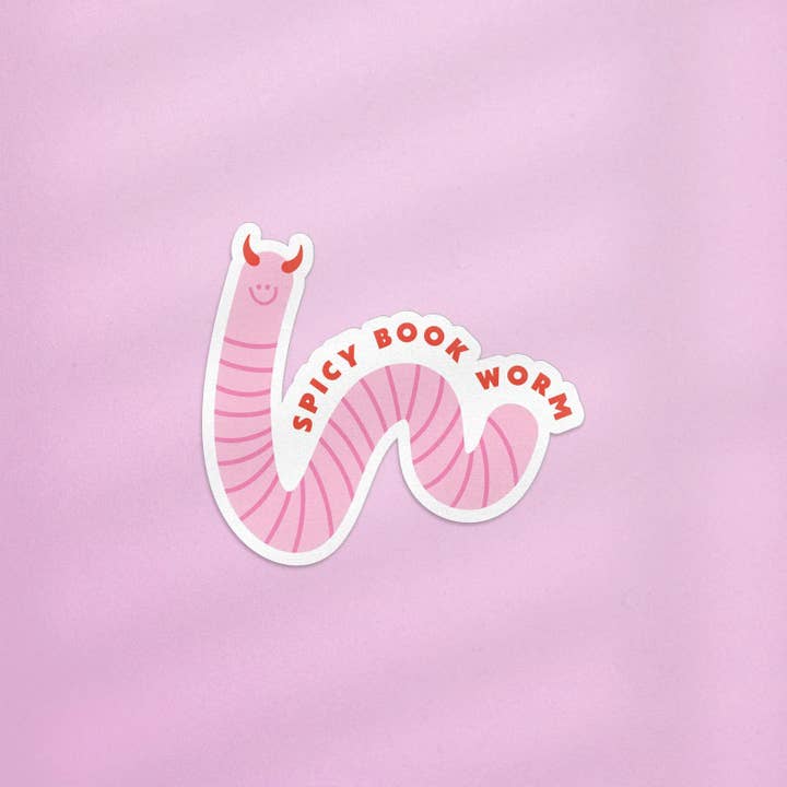 Good Girls Book Club - Wholesale Sticker - Spicy Bookworm Sticker, Cute Book Worm, Bookish Stickers