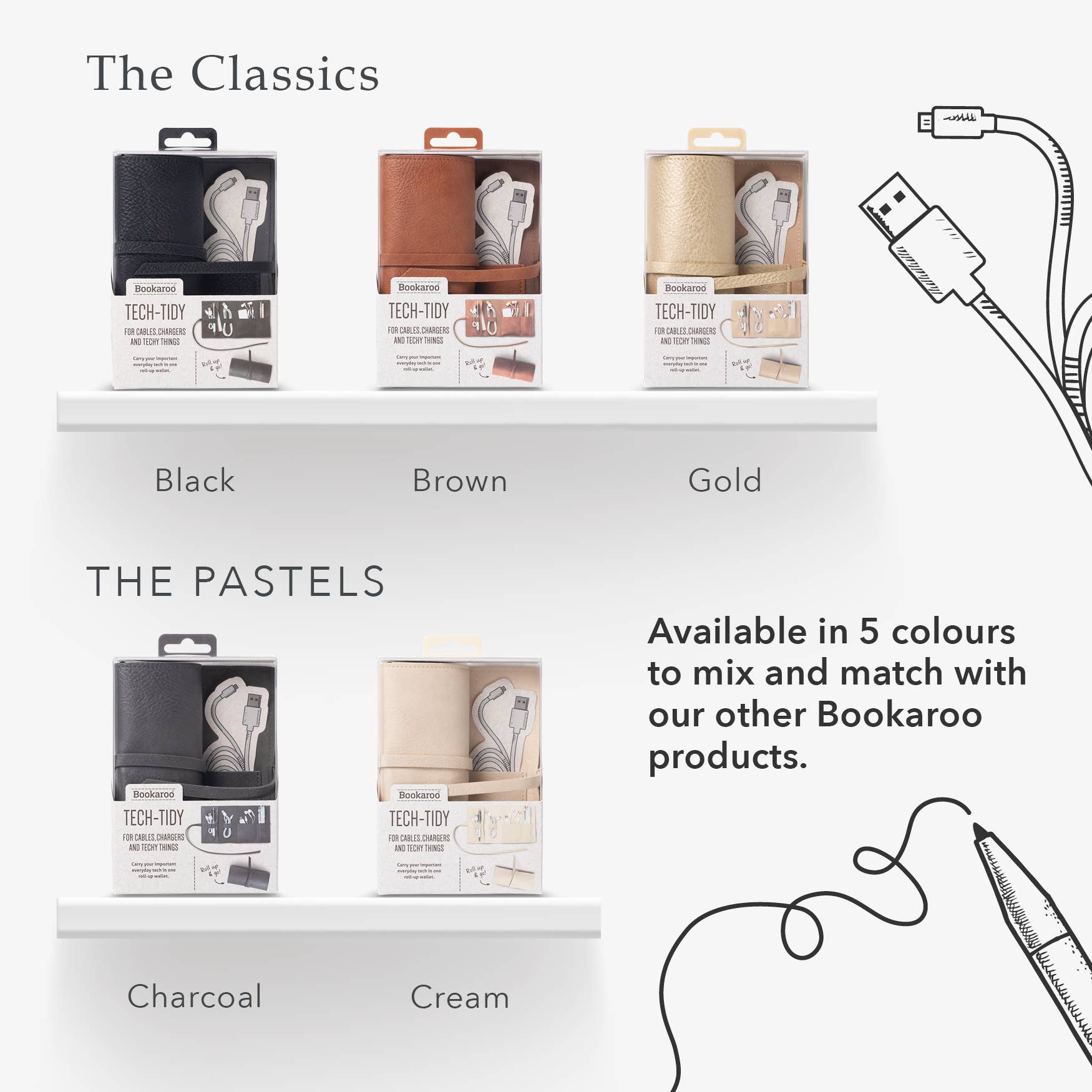 if USA - Wholesale Cord Holder - Bookaroo Travel Tech Tidy4