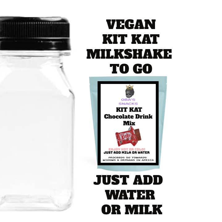 Maqoba - Wholesale Hot cocoa mix/kit - Vegan KitKat Milkshake mix in a bottle! Pour,Shake & go!0