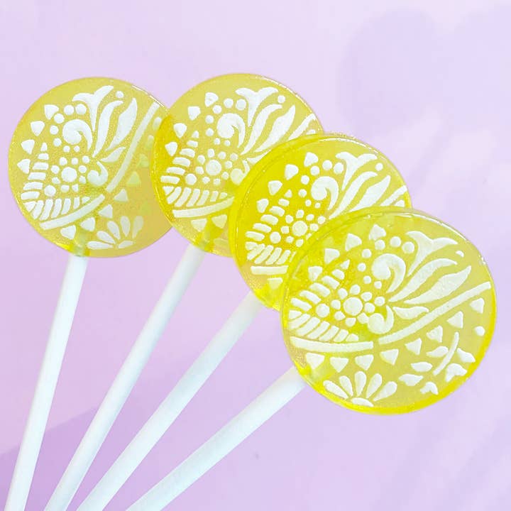 Lemonade Lollipops Candied Vanilla Glaze Case (40) for wholesale by Popette of Pendulum