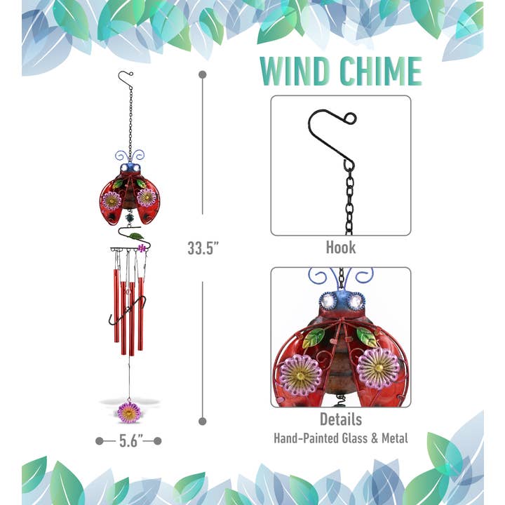 Cota Global - Wholesale Wind Chime - Wind Chime - Ladybug1