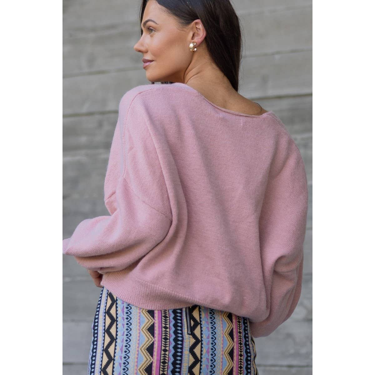 Verte - Wholesale Knit Sweater - Women's - DROP SHOULDER SWEATER_78T11881