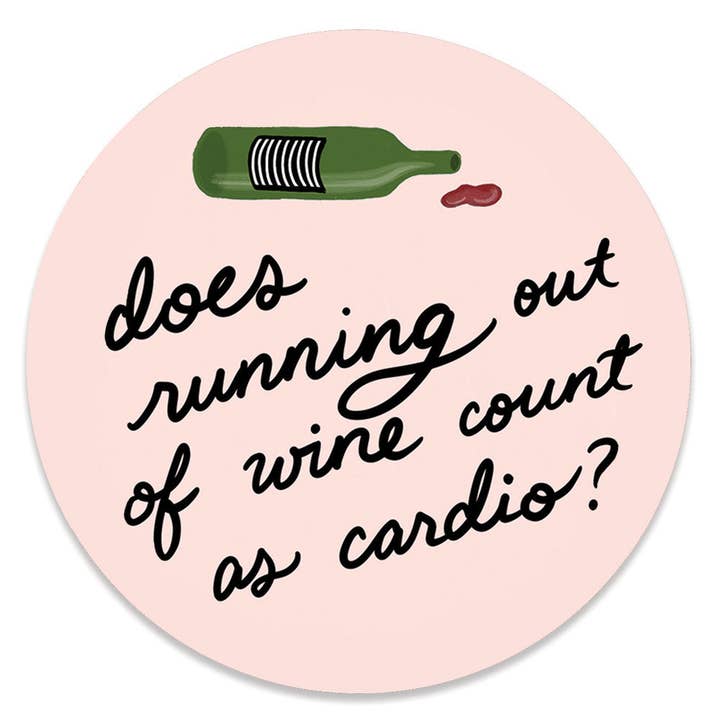 Out Of Wine Sticker | Funny Wine Sticker for wholesale by Slightly Stationery