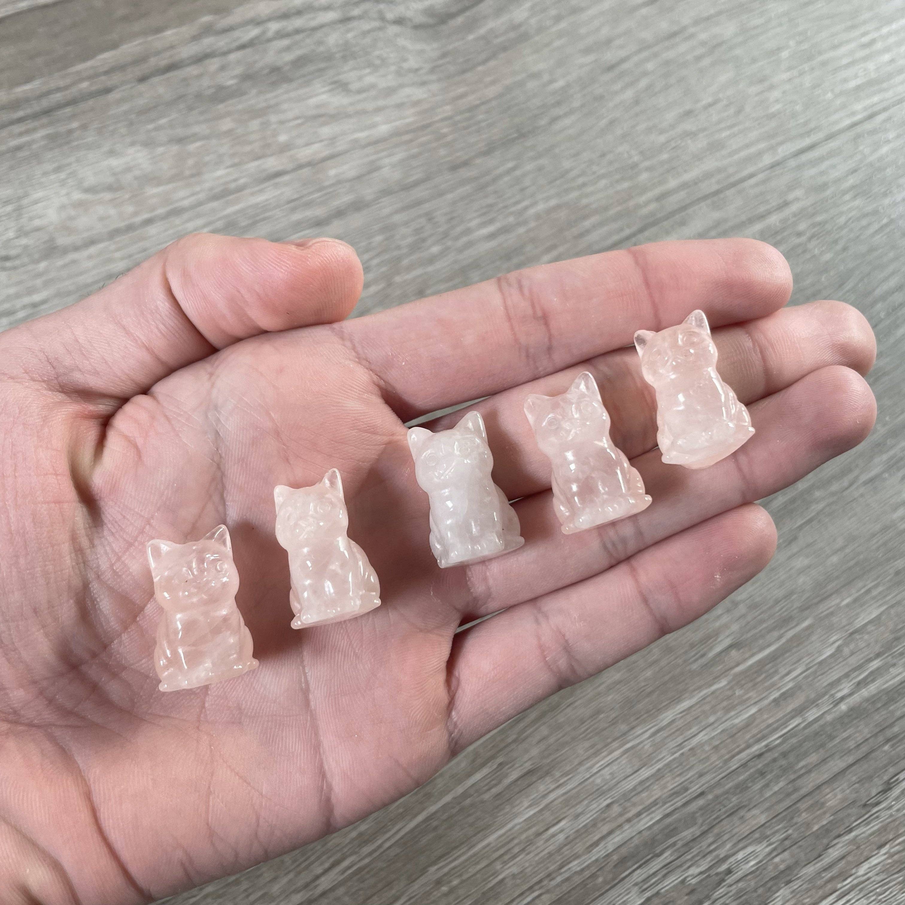 Keystone Crystals - Wholesale Decorative Figurine - Small Gemstone Cat Figurine – Carved Crystal Animal Statue4