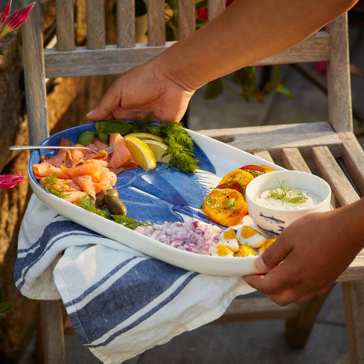 Caskata - Wholesale Platter - Horseshoe Crab Large Coupe Oval Platter2