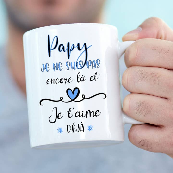 Tendance Cadeau - Venta al por mayor Taza - Taza personalizada para anunciar el embarazo al futuro abuelo
