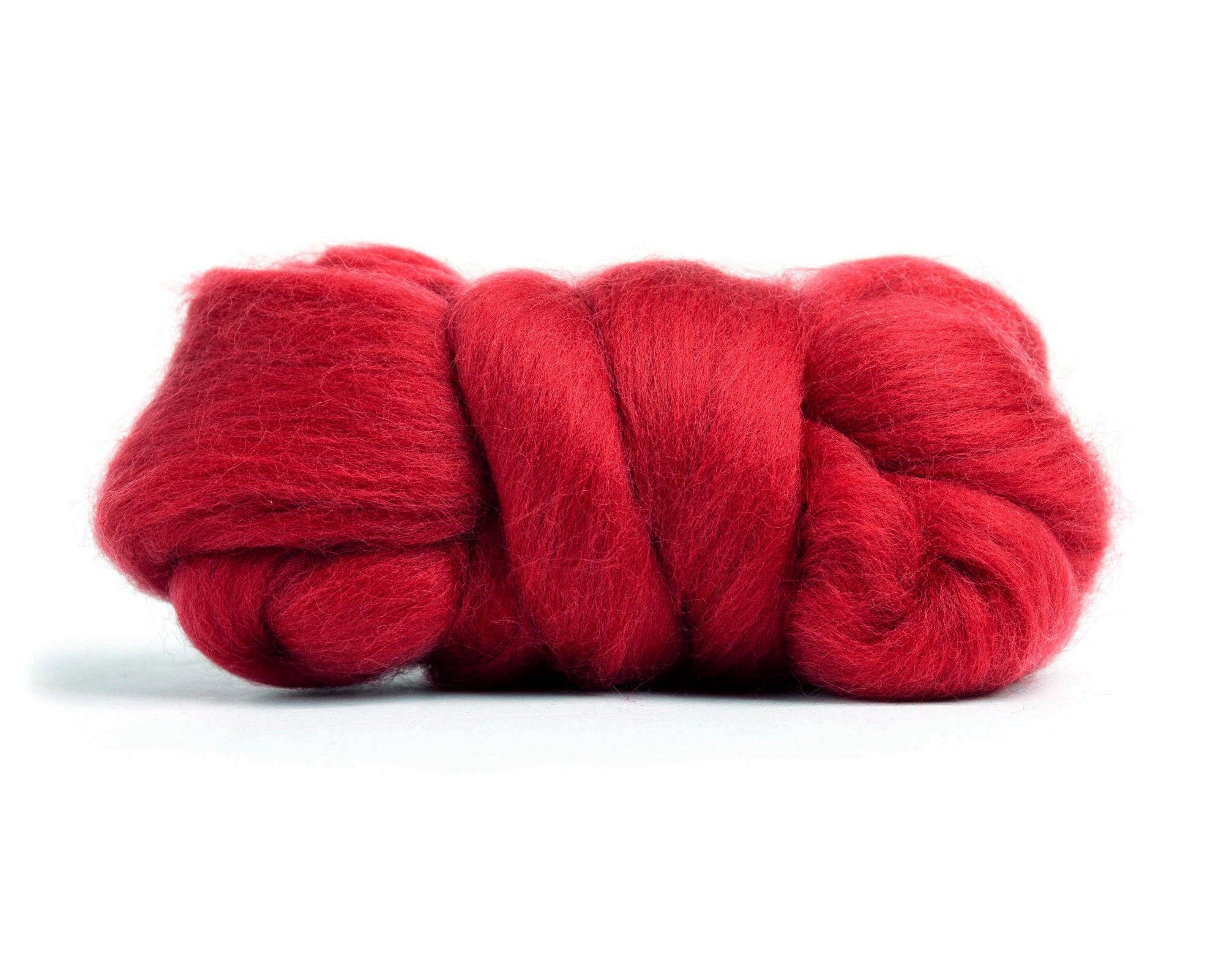 Desert Breeze Distributing - Vente Matériels de bricolage - Top Roving en laine mérinos, rouge cinabre, 1 once