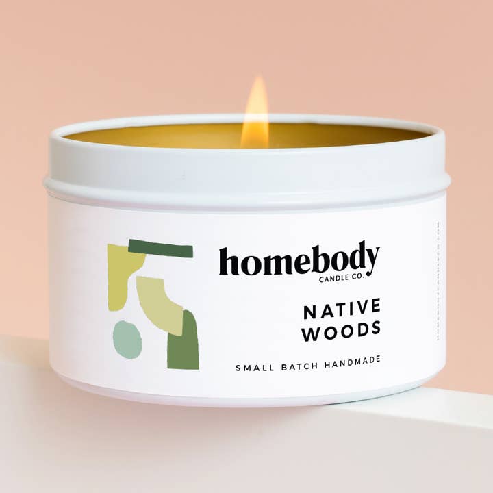 Homebody Candle Co. - Vente Bougies de voyage - Bois indigènes • bougie étain0