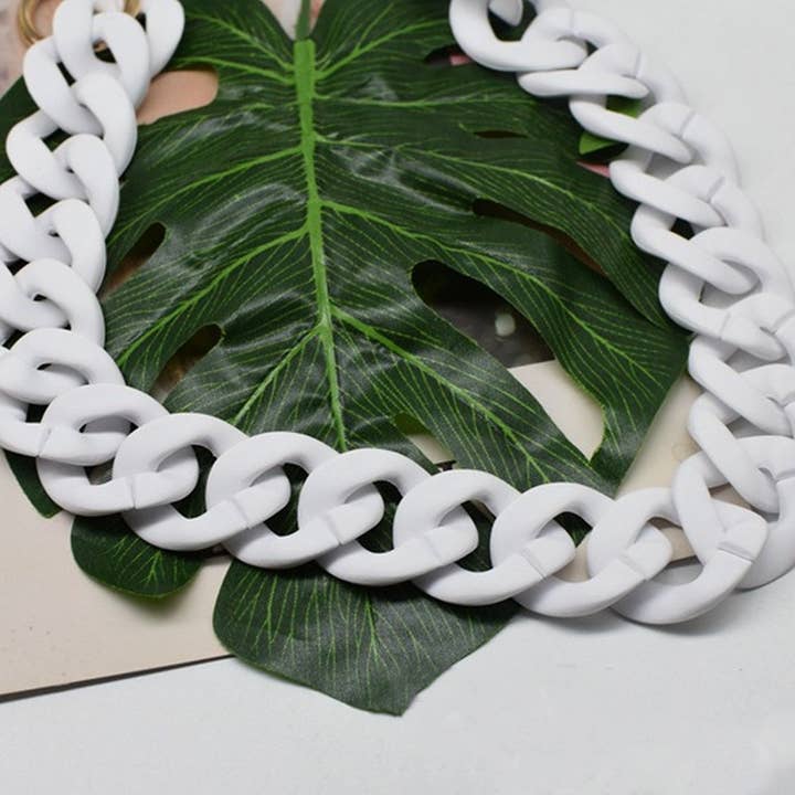 ACCITY - Wholesale Bag Strap - Women's - Matte Acrylic Resin Bag Chain -Textured Strap_CWMM5059