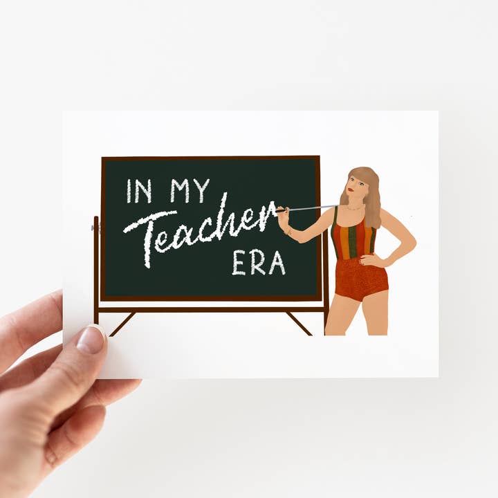 In My Teacher Era Card + Envelope | Teacher Appreciation Car for wholesale by Ashley Gail Creaties