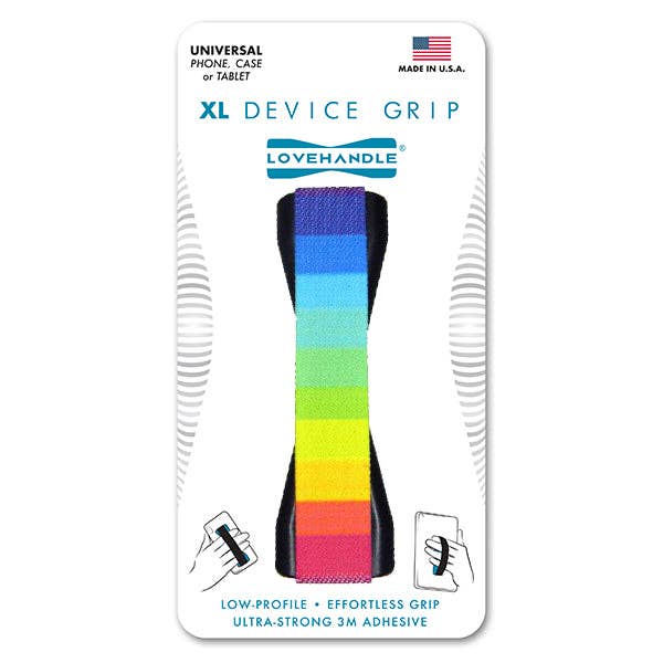 LoveHandle XL tablet- en telefoongreep - Neon Rainbow (6) voor wholesale door LoveHandle