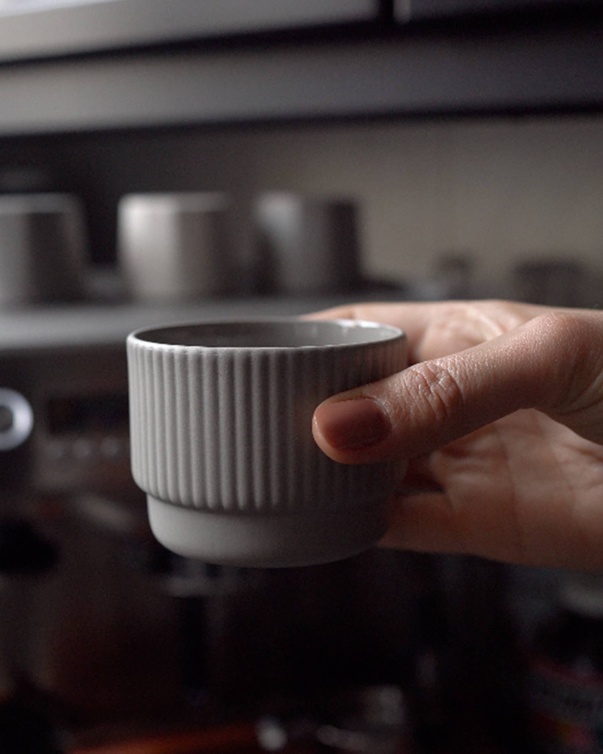 Archive Studio - Wholesale Coffee Mug - Cappuccino mug 130 ml | light grey | handmade3