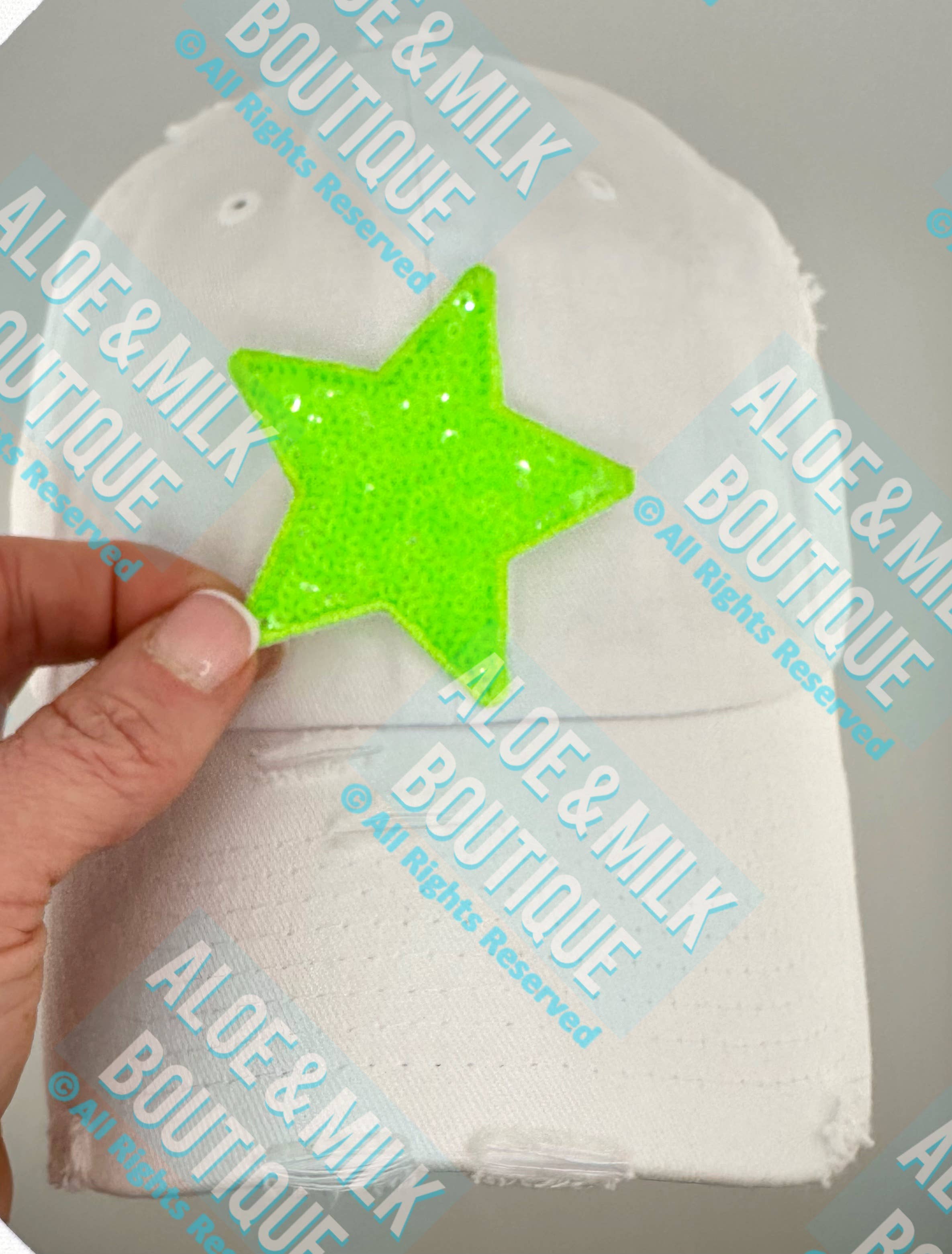 Aloe and Milk Boutique - Wholesale Patch - New Sequin Star Small, sequin star patch, cheer patch10