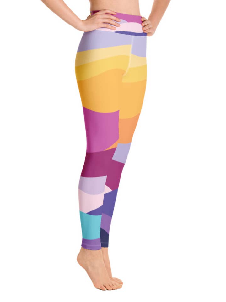 Jessie Zhao New York - Wholesale Athletic/lounge leggings – Women's - High Waist Yoga Leggings In Rainbow1
