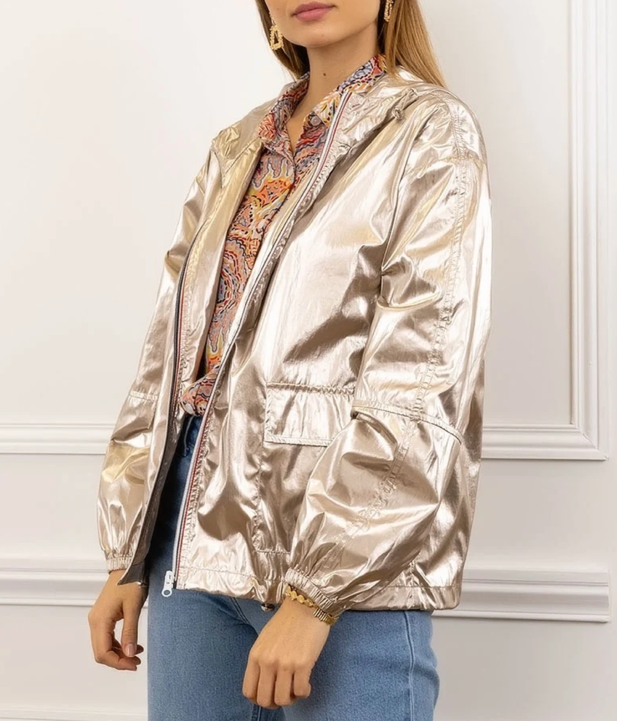 Escandelle Paris - Wholesale Raincoat - Women's - Short Waterproof Hooded Parka, Lightweight Windbreaker6