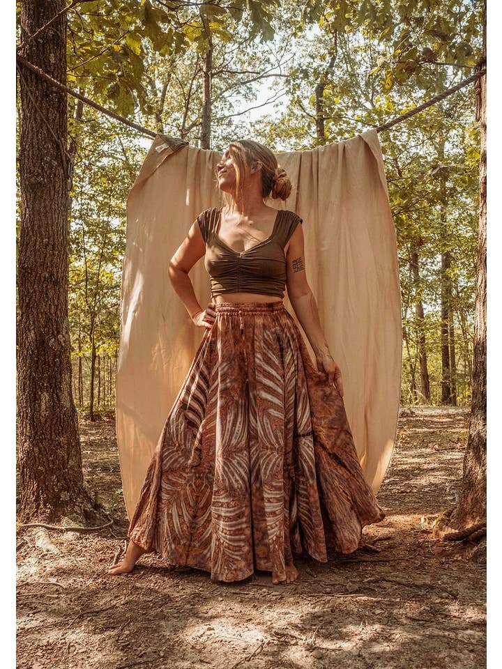 Gardenbelle Shop - Wholesale Broek - Dames - Hippie Boho handgeverfde Palazzo-broek, Bodhi soepelvallende broek9