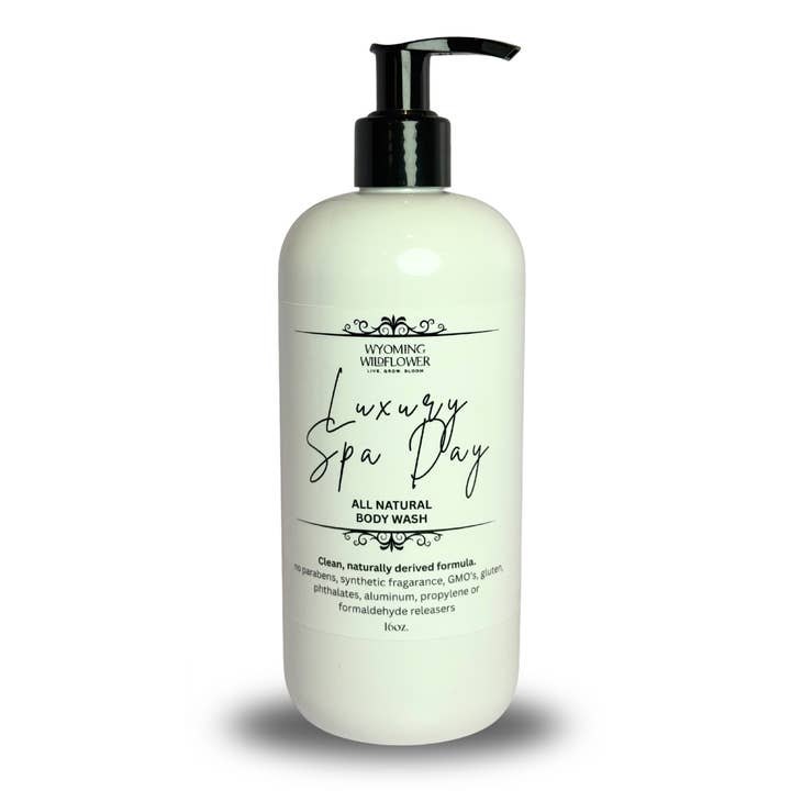 Natural Body Wash | Luxury Spa Day- Nourish & Cleanse Skin for wholesale by Wyoming Wildflower