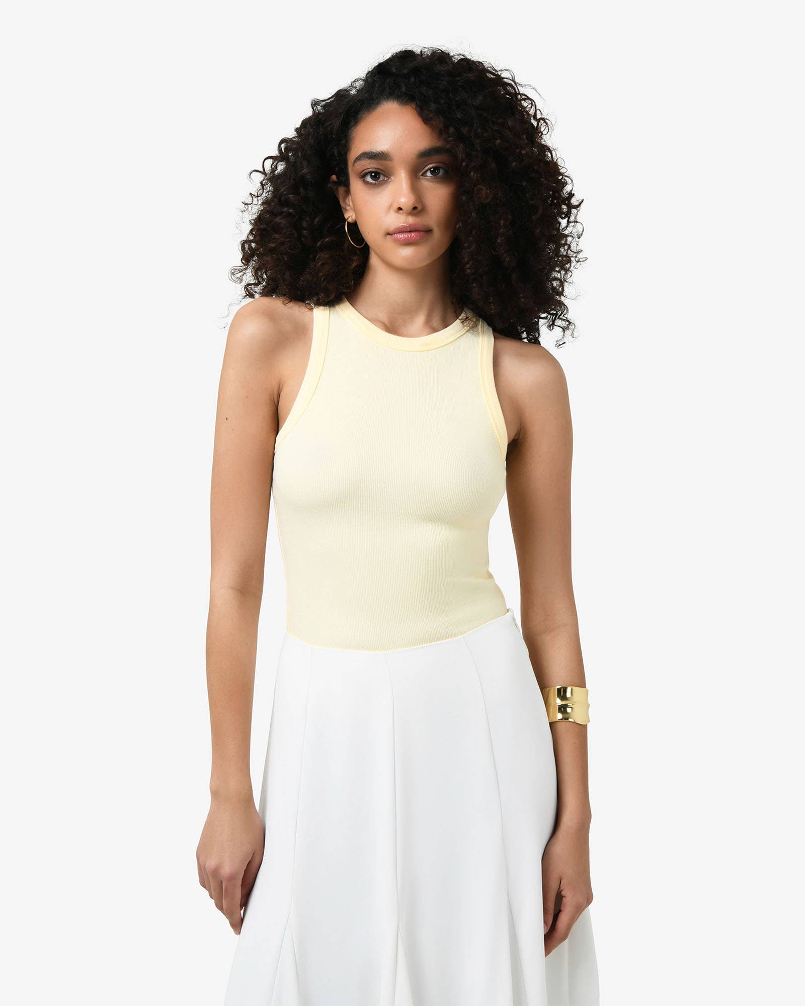 Forcast – wholesale T-shirt – women's – Forcast Women's Devon Cotton Blend Singlet6