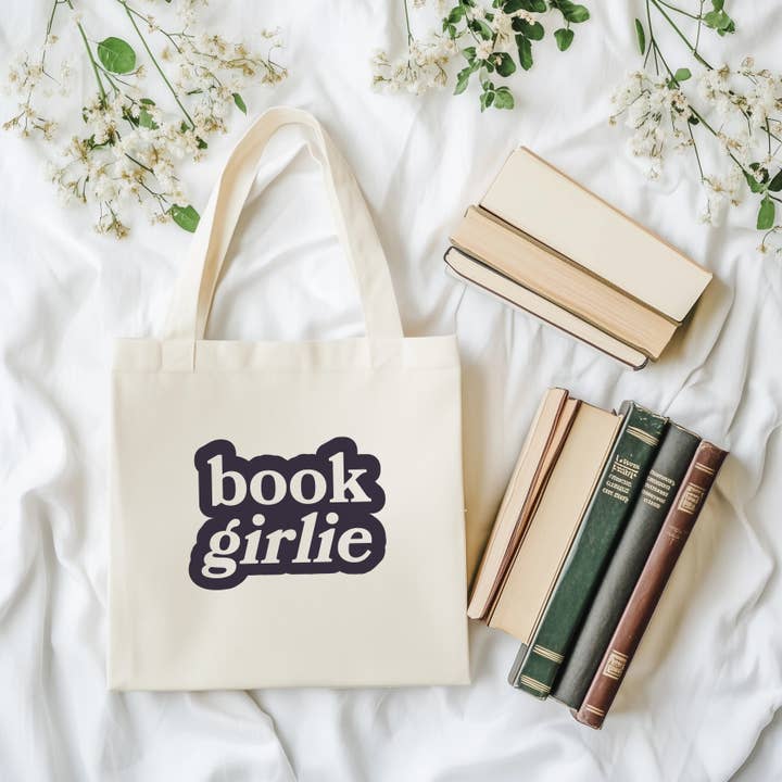 Book Girlie | Tote for wholesale by bookonahookco