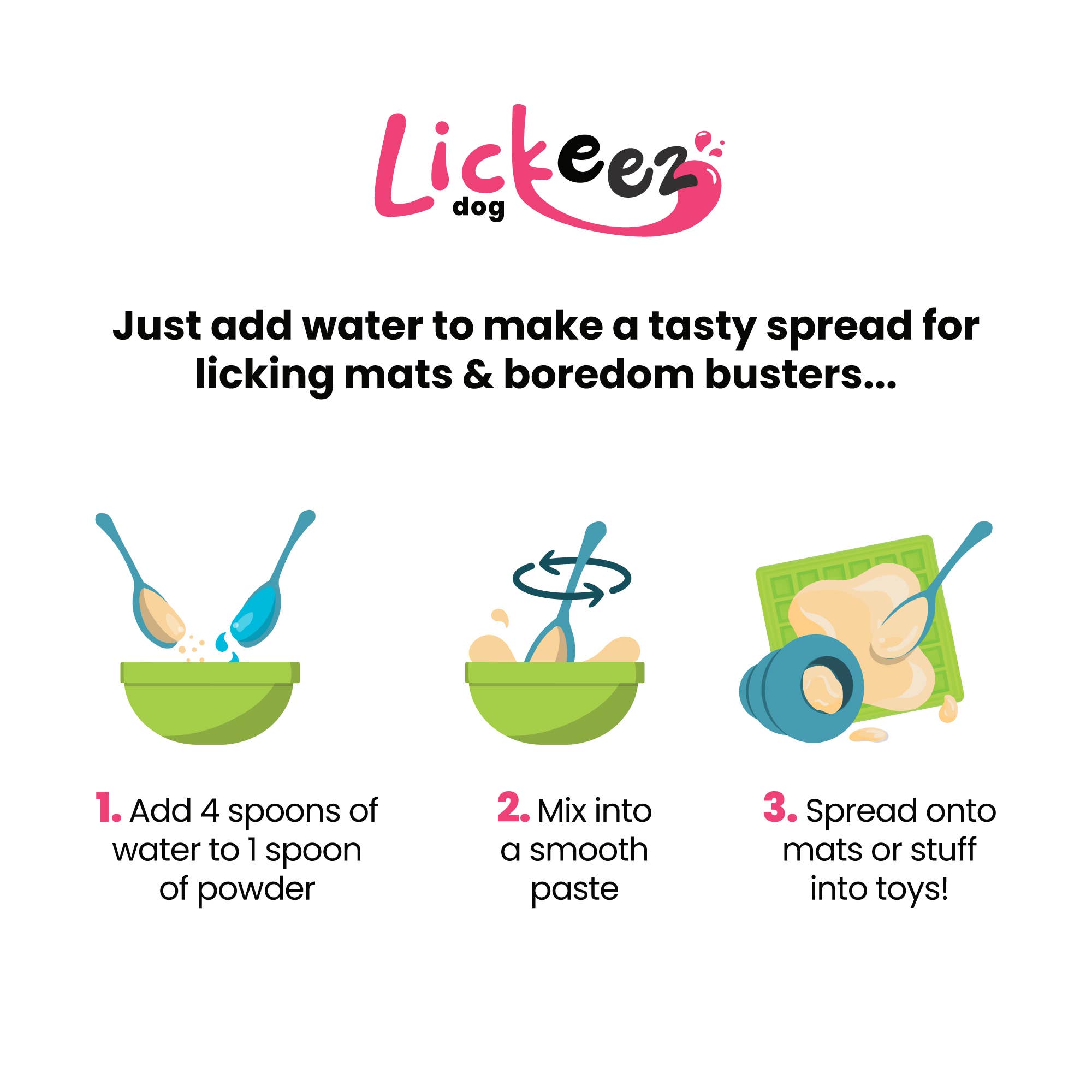 Natures Grub – wholesale Pet food – Dog – Supernature X LickiMat® Pork Lickeez Spread for Dogs 100g3