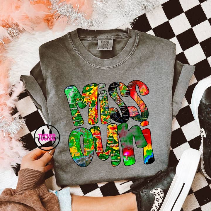 MISSOURI Weather Radar Tee - Comfort Colors for wholesale by Tucker with a Tee