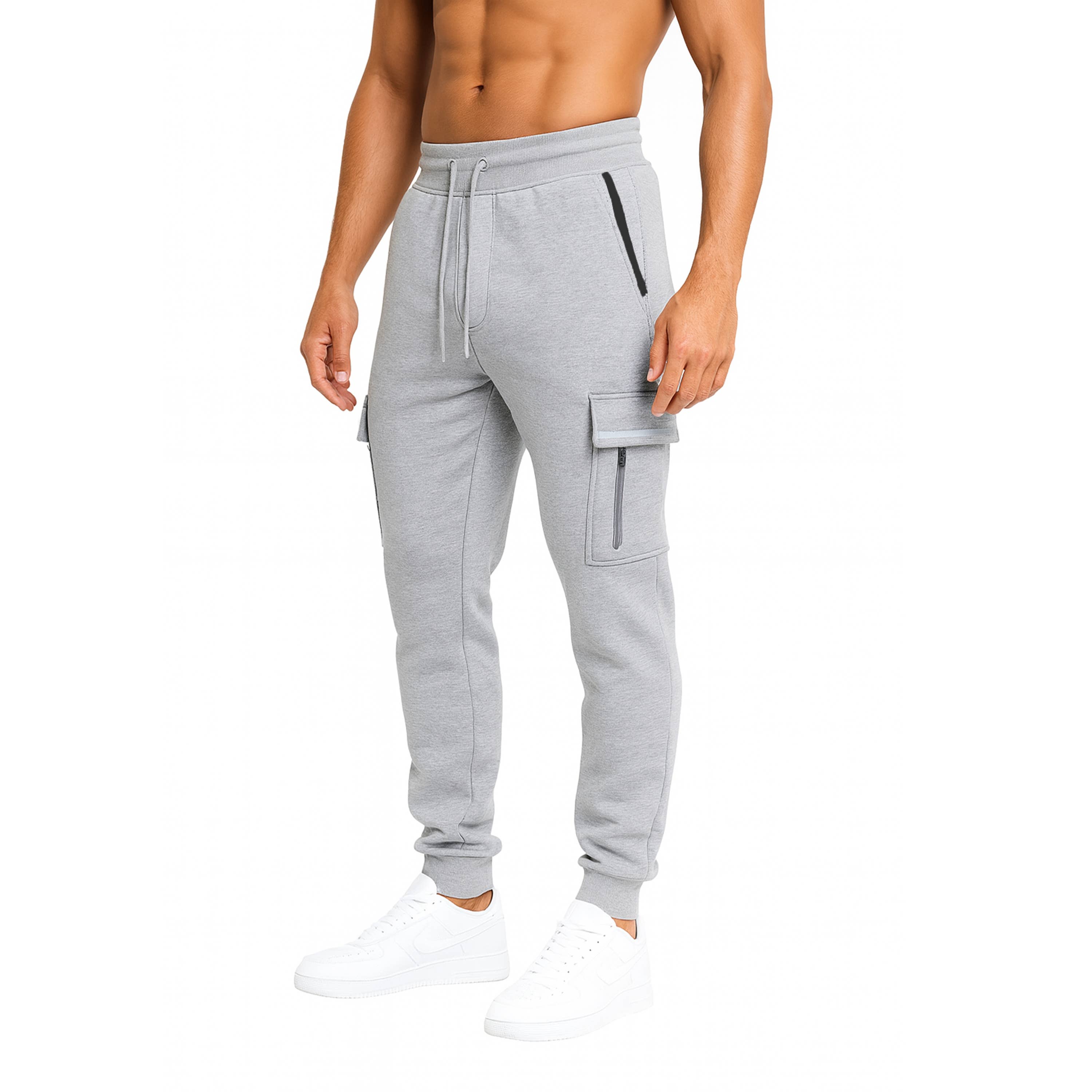 Galaxy By Harvic – Großhandel Trainings-/Jogginghose – Herren – Herren Cargo Tech Jogger mit Fleecefutter (S-3XL)2
