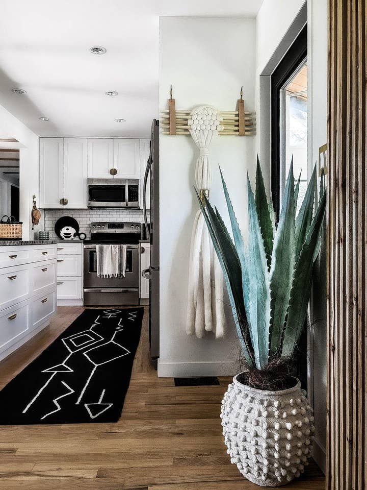 Nikki Handwoven Black Runner Kilim Rug for wholesale by Mumo Toronto Inc