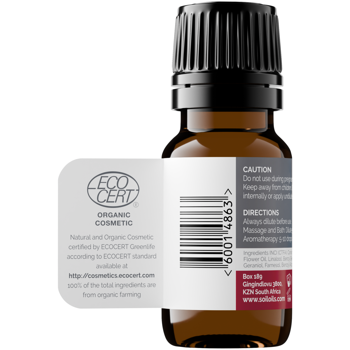 SOiL Organic Aromatherapy and Skincare - Wholesale Essential Oil - Organic Rose Geranium Essential Oil (Pelargoneum Graveolens)2