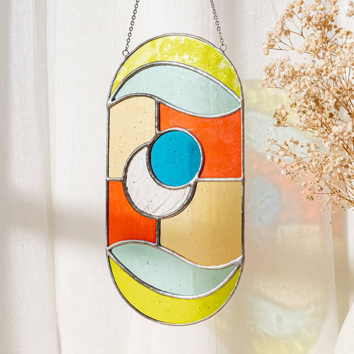 Suncatcher Buntglas-Wandbehang F72 für den Großhandel von MondoBellissimo