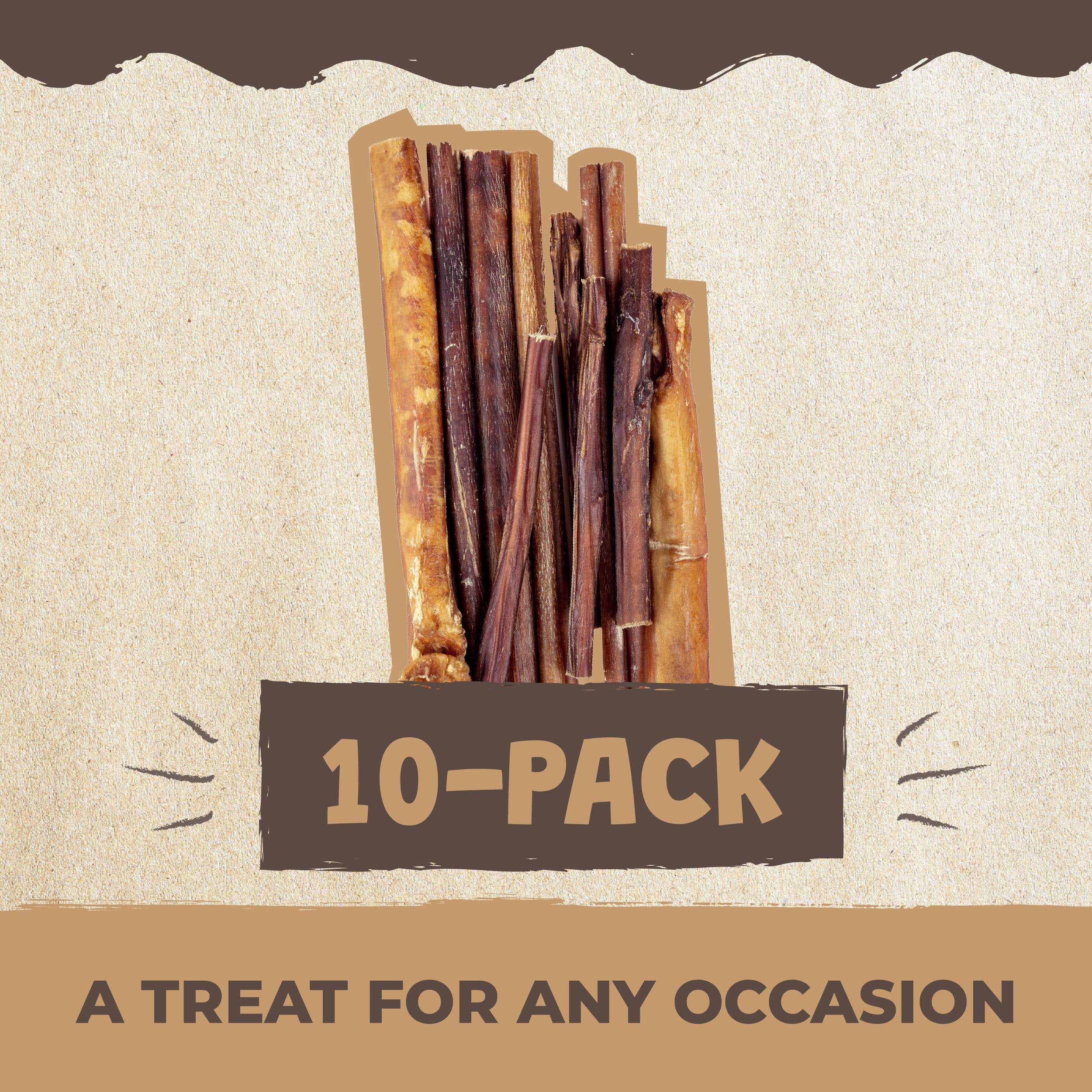 Mighty Paw - Venta al por mayor Chuches - Perros - Paquete variado de palos Naturals Bully7