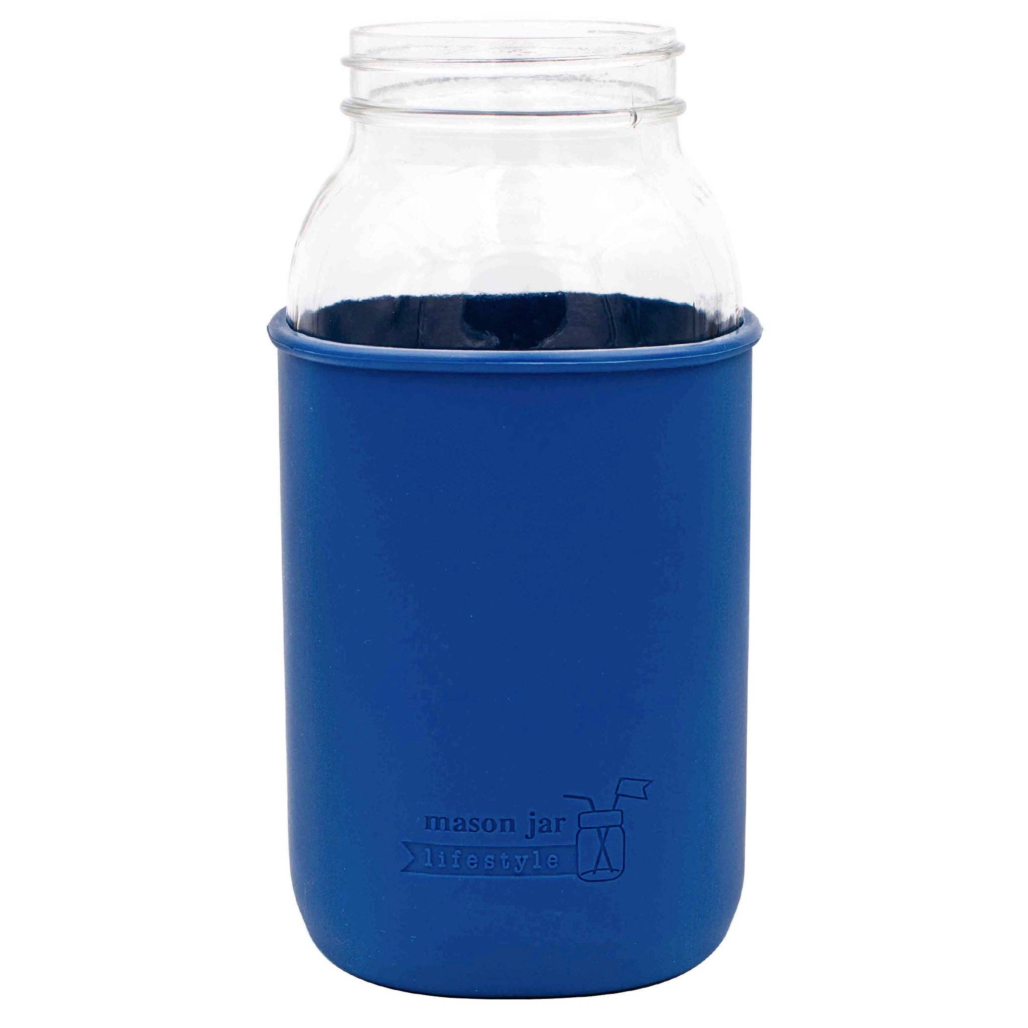Mason Jar Lifestyle - Vente Housses de boisson - Manchon en silicone pour pots Mason d'un demi-gallon de 64 oz5