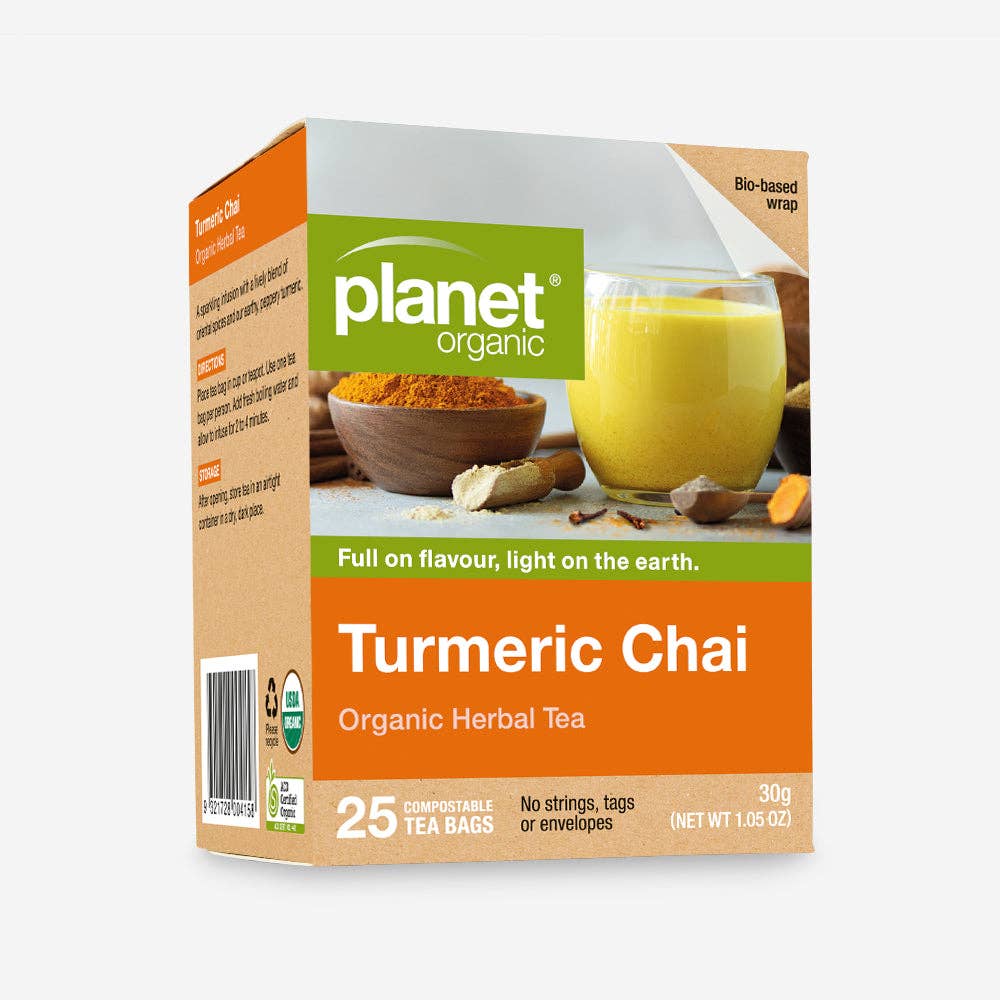 Planet Organic - Wholesale Tea bags - Turmeric Chai Tea Bags