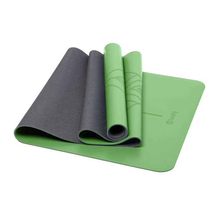 Bodynova - Wholesale Yoga Mat - PHOENIX Mat design yoga mat with tribal alignment green