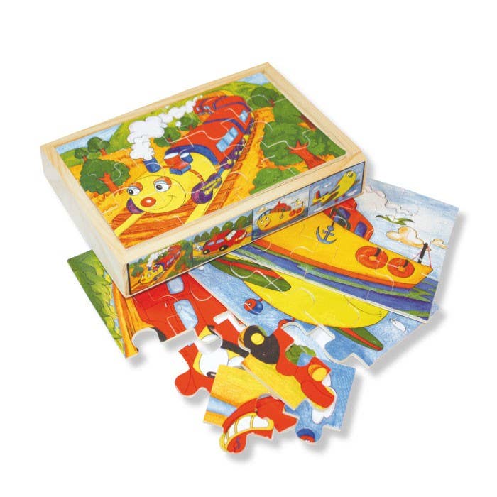 4in1 træpuslespil for engroshandel hos B&W Werbeartikel GmbH - B&W