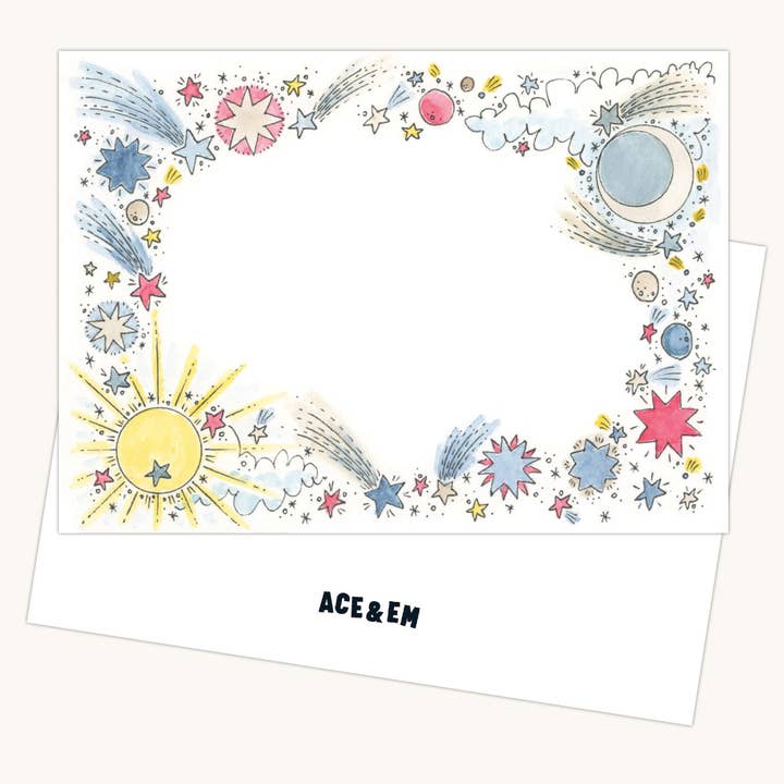 Celestial Stationery Set-Multi for wholesale by Ace & Em