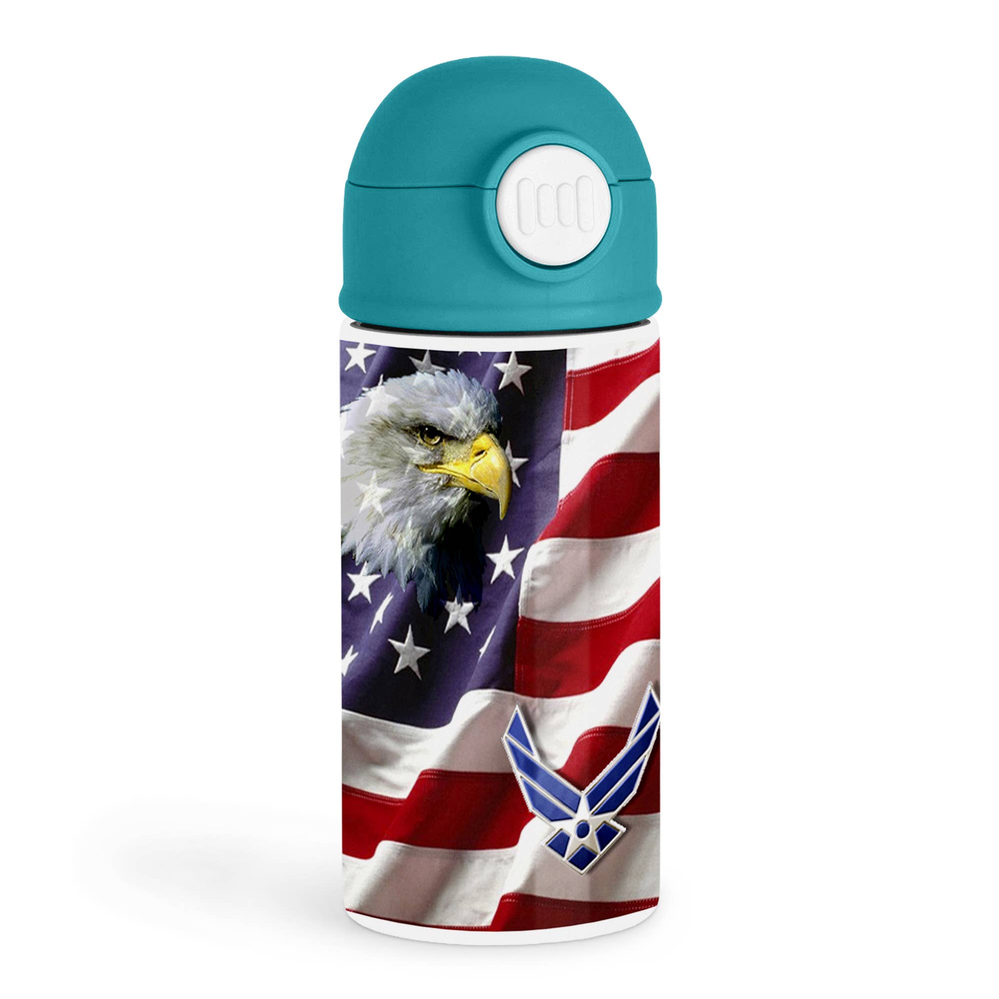 3dRose - Venta al por mayor Botellas de agua - 3dRose, USAF Fuerza Aérea, Botella de Agua para Niños0