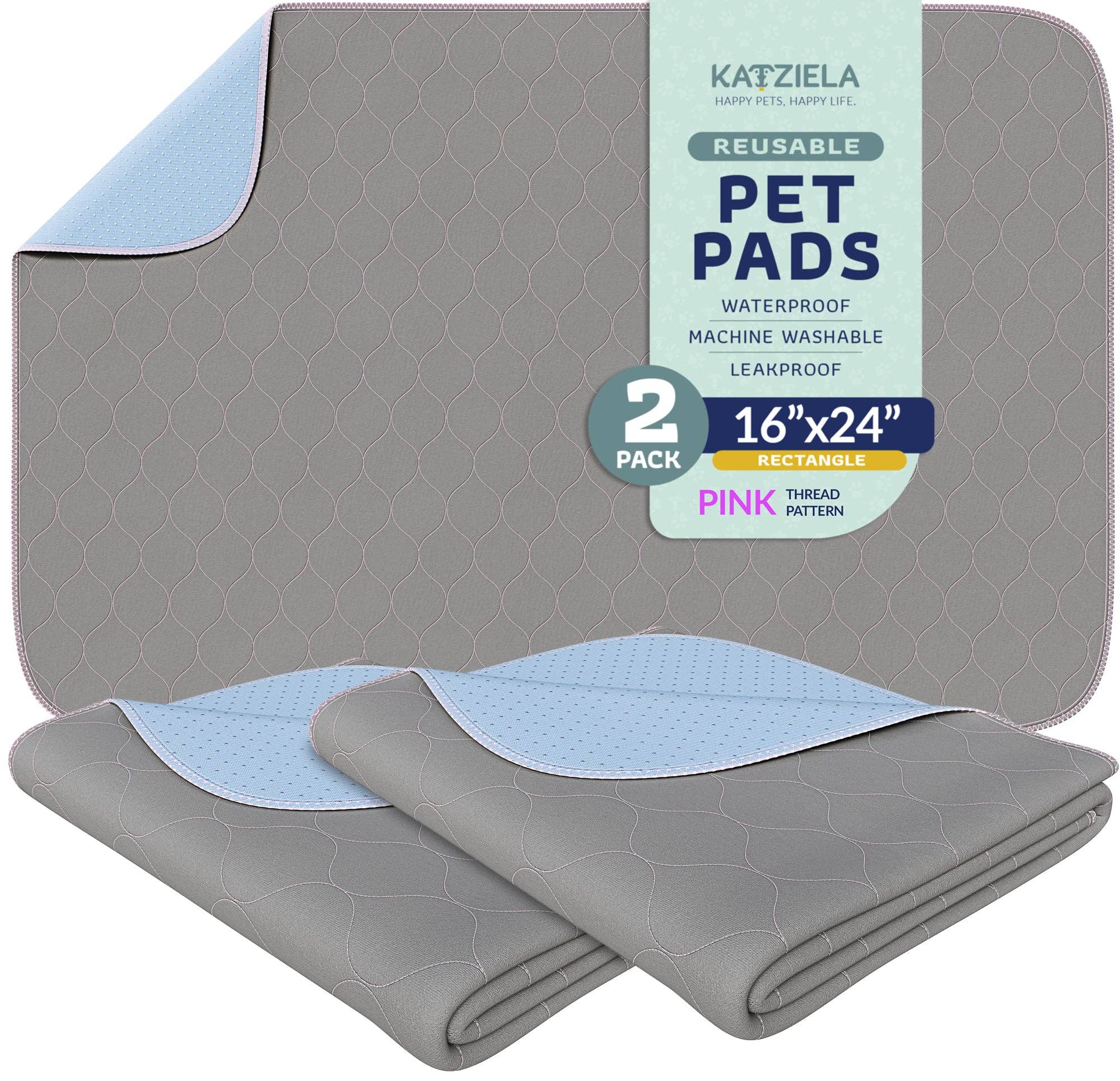 Katziela - Vente Tapis de propreté - chien - Tampons à pipi lavables réutilisables pour chiens, chats et humains, imperméables21