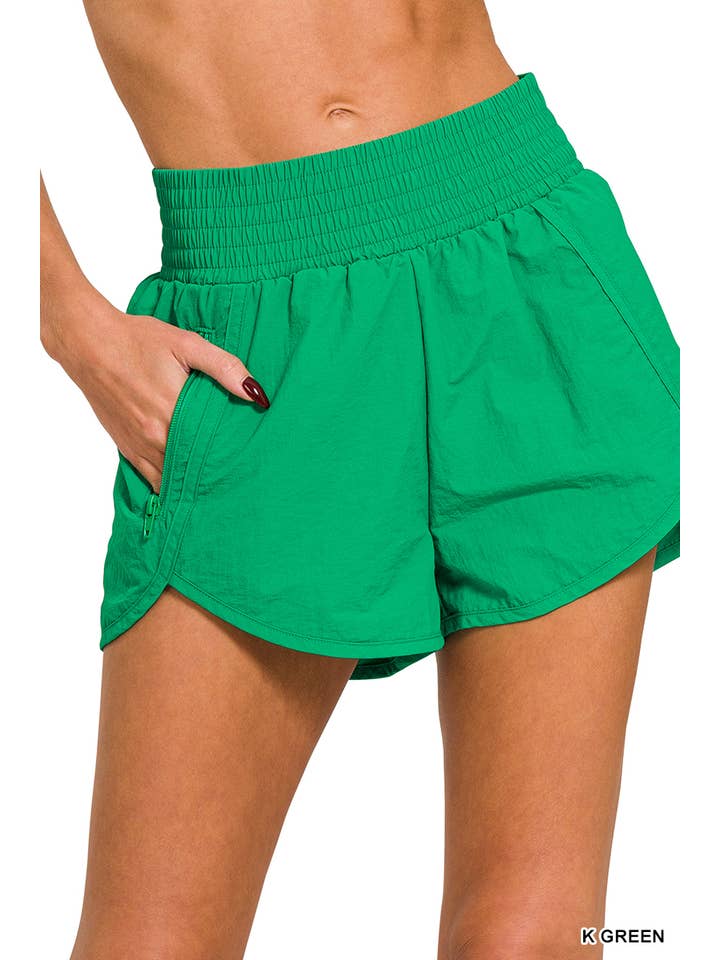 42POPS - Wholesale Athletic Shorts - Women's - `.Windbreaker Running Short as Shown
