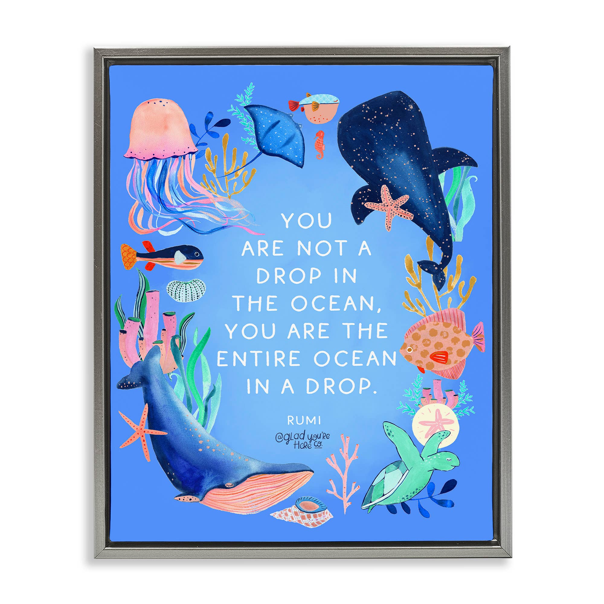 Stupell Industries - Wholesale Wall Sign - Entire Ocean In A Drop - Framed Wall Art25