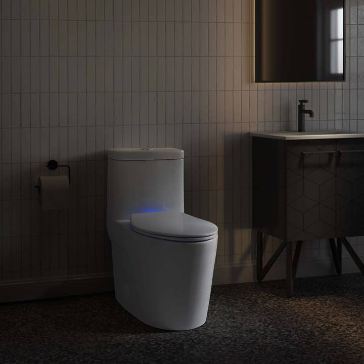 Swiss Madison - Wholesale Bathroom Accessory Set - Lumiere Elongated Quick-Release Toilet Seat with Night Light