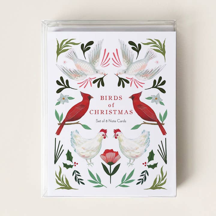 Emilie Simpson Art & Design - Wholesale Christmas Card - Birds of Christmas Card Set