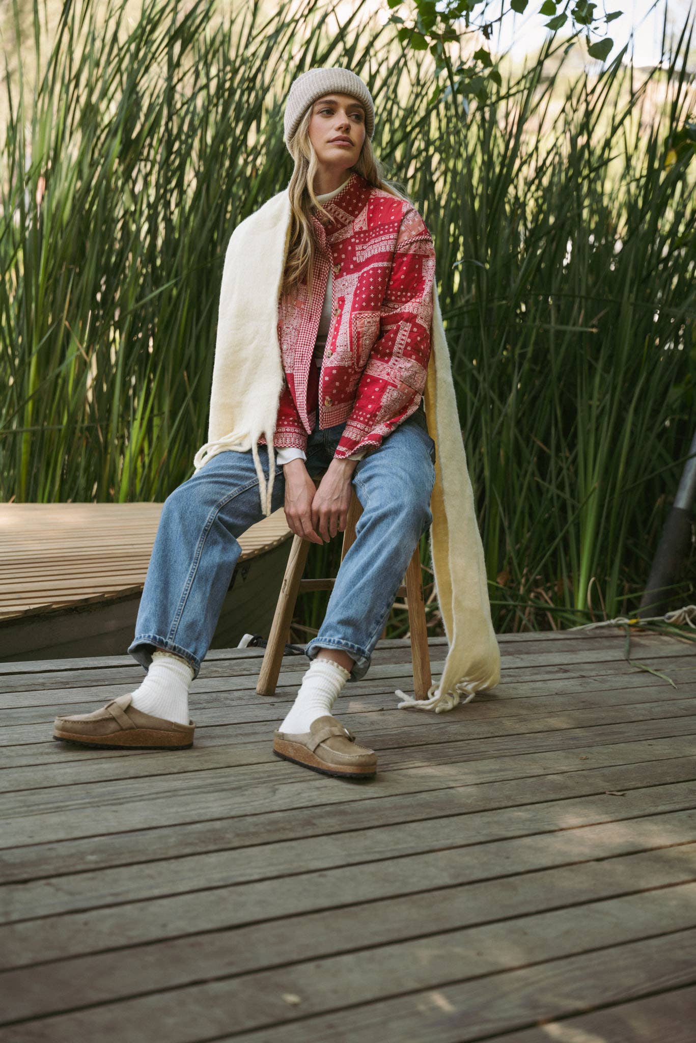 &MERCI - Wholesale Jacket - Women's - BANDANA PATCHWORK QUILTED JACKET MJK417526